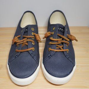 Women's Sperry Pier View Sneaker. Size 8M, Navy. New